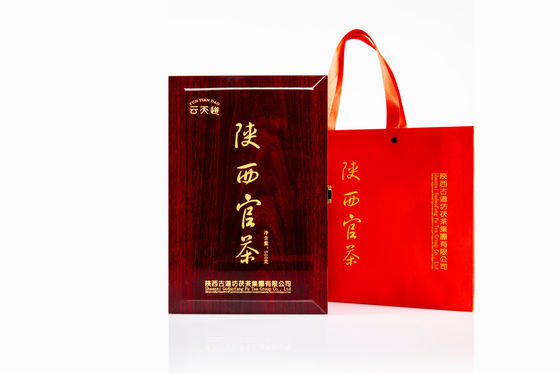 Gefermenteerde stijl platte buik thee gewichtsverlies thee cadeau doos set op maat Chinese thee in elegante presentatie 500g