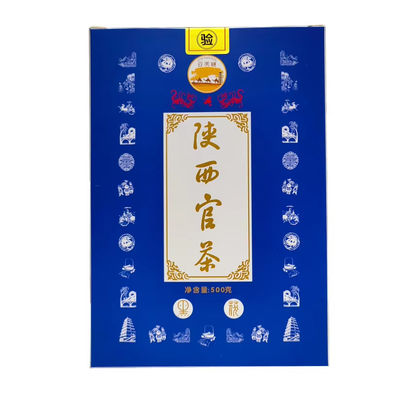 Specialty Health Drink Donkere thee Shaanxi biologische gefermenteerde zwarte baksteen thee 500 gram Halal Certified Boxed Leaf Pressed Tea