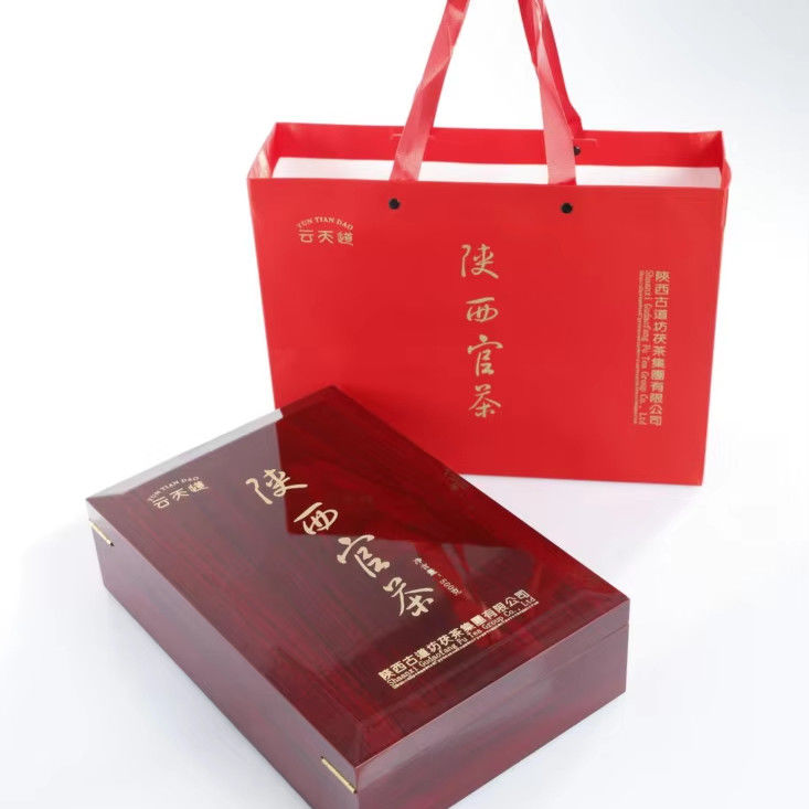 Gefermenteerde stijl platte buik thee gewichtsverlies thee cadeau doos set op maat Chinese thee in elegante presentatie 500g