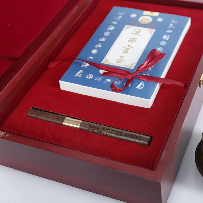 Chinese traditionele Shaanxi officiële thee cadeau set handgemaakte geperste gewichtsverlies thee voor lever en nieren leeftijd 5-10 jaar