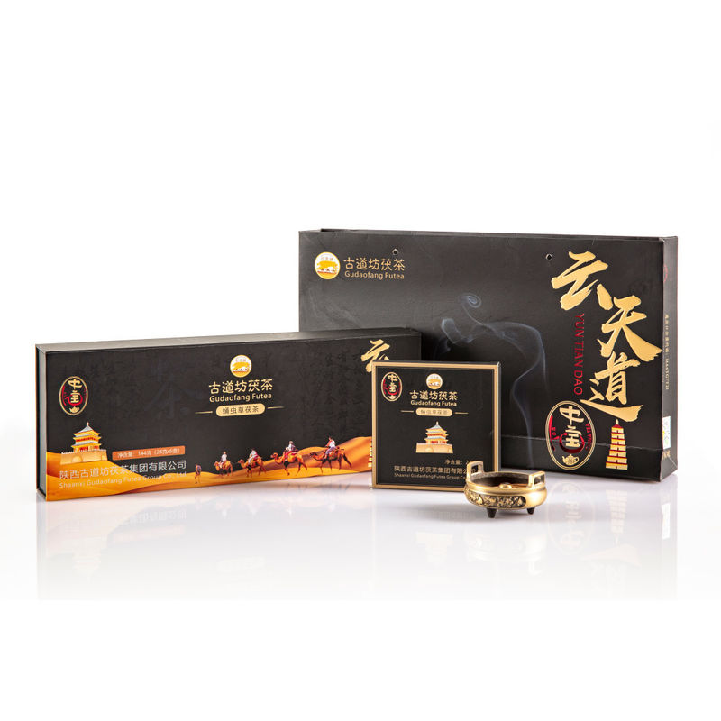 Gepersonaliseerde donkere thee mellow Chinese traditionele gecomprimeerde Jingyang Futea 5 tot 10 jaar 0.144kg