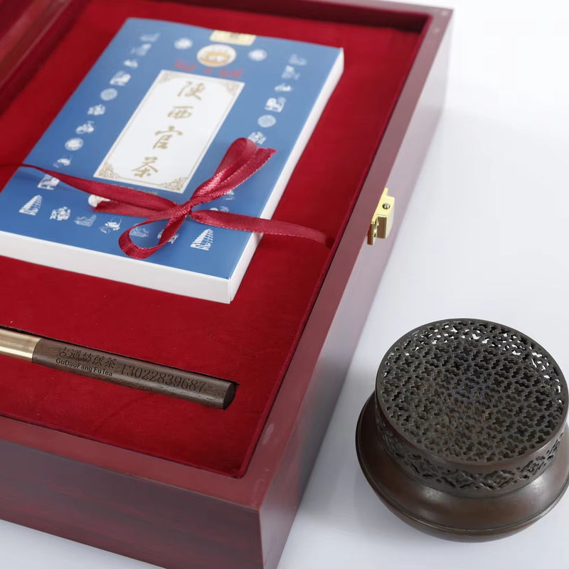 Instructies voor het brouwen om te drinken Shaanxi visitekaartje Fu-thee Traditionele Chinese thee Perfect voor cadeautjes voor vrienden